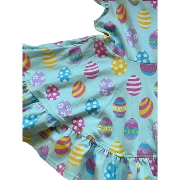 Eleanor Rose Paulina Dress Girls Size 3 - 4 Easter Knit Ruffle Sleeve - Picture 5 of 9
